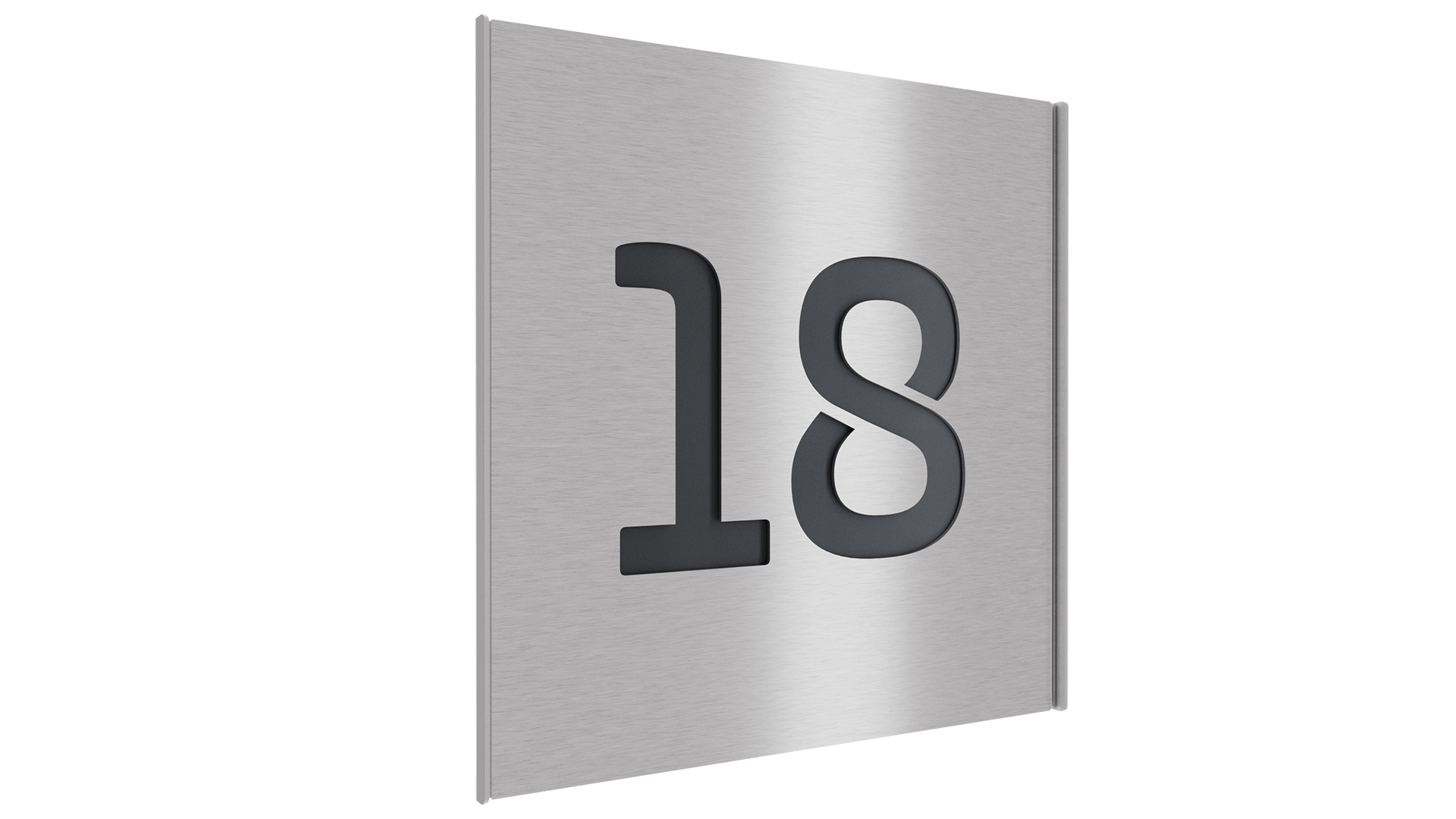 Hausnummer Edelstahl Edelstahl geschliffen MM10013.2